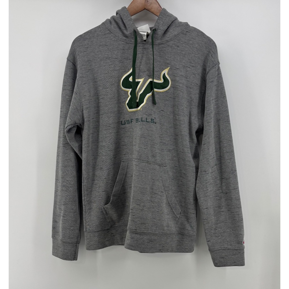 University of South Florida Pullover Hoodie Men Medium Gray NCAA USF Football